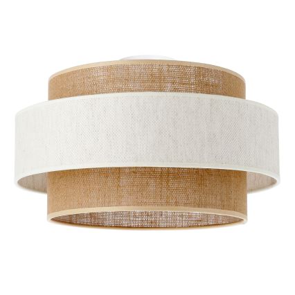 Stropní svítidlo BOHO 1xE27/60W/230V pr. 40 cm krémová/juta