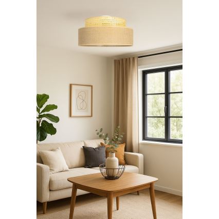 Stropní svítidlo BOHO 1xE27/60W/230V ratan