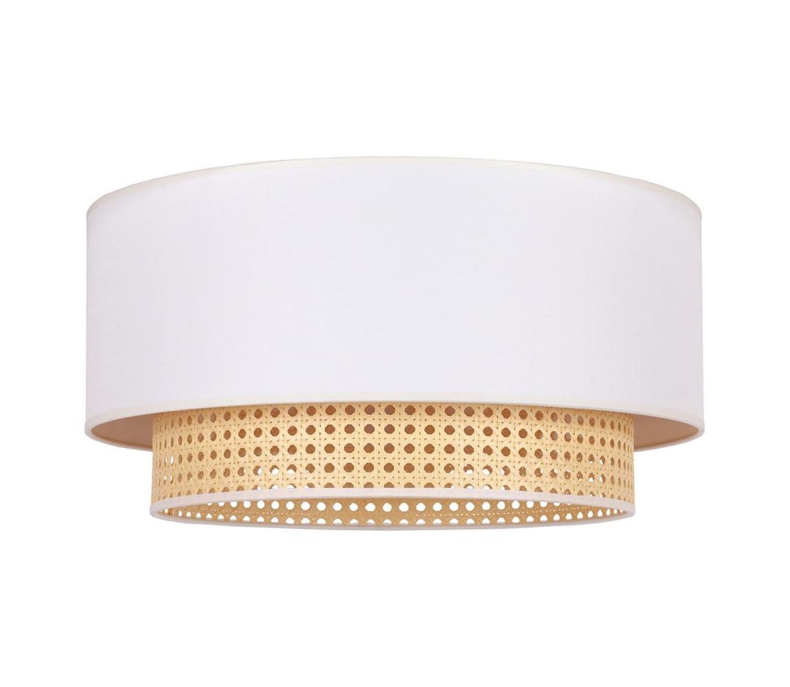 Duolla Stropní svítidlo BOHO 3xE27/15W/230V pr. 60 cm krémová/ratan DU89736