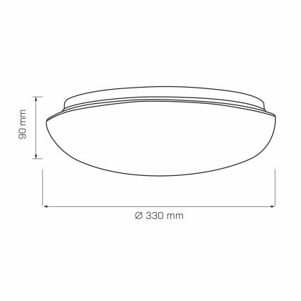 Stropní svítidlo BONIFACY 2xE27/20W/230V pr. 33 cm bílá
