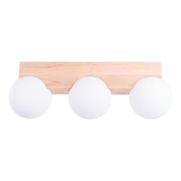 Stropní svítidlo BULBO 3xG9/8W/230V buk/bílá