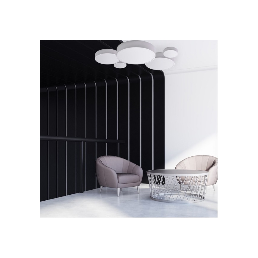Stropní svítidlo CLEO 3xE27/24W/230V pr. 40 cm bílá