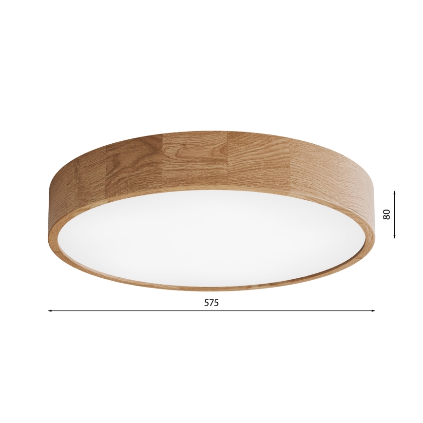 Stropní svítidlo CLEO 5xE27/24W/230V pr. 57,5 cm dub