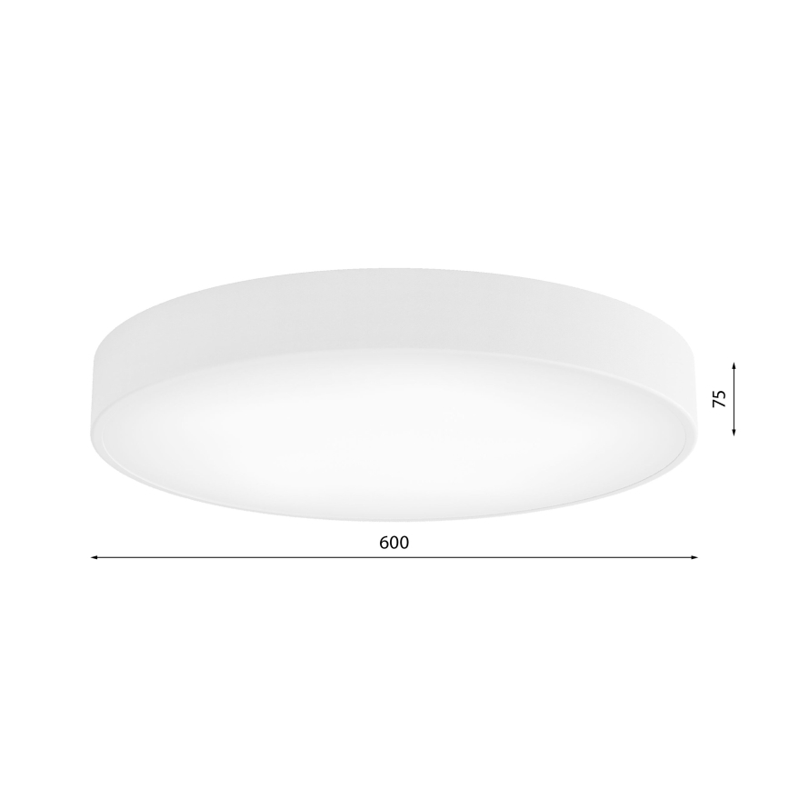 Stropní svítidlo CLEO 5xE27/24W/230V pr. 60 cm bílá