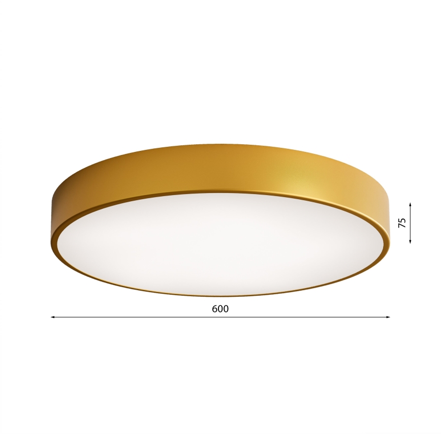 Stropní svítidlo CLEO 5xE27/24W/230V pr. 60 cm zlatá