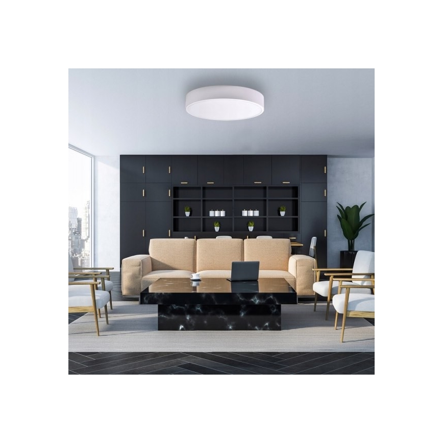 Stropní svítidlo CLEO 6xE27/24W/230V pr. 80 cm bílá