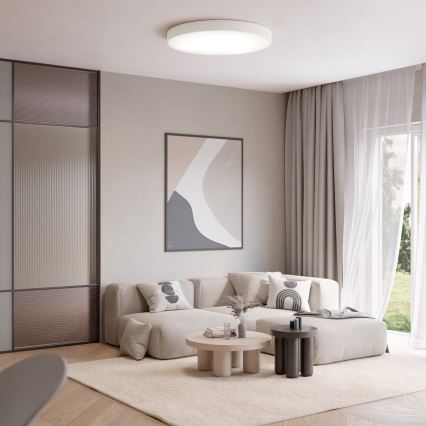 Stropní svítidlo CLEO 6xE27/24W/230V pr. 80 cm bílá