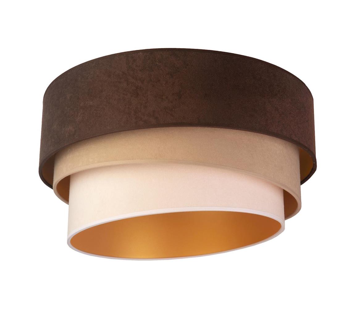Duolla Stropní svítidlo DEVON 1xE27/40W/230V hnědá/béžová DU80238
