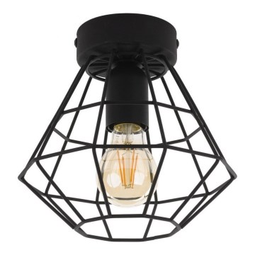 Stropní svítidlo DIAMOND 1xE27/60W/230V pr. 22 cm černá