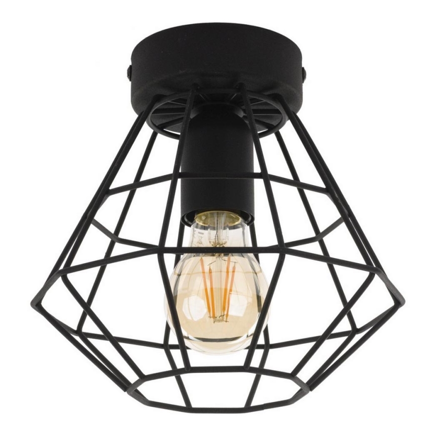 Stropní svítidlo DIAMOND 1xE27/60W/230V pr. 22 cm černá