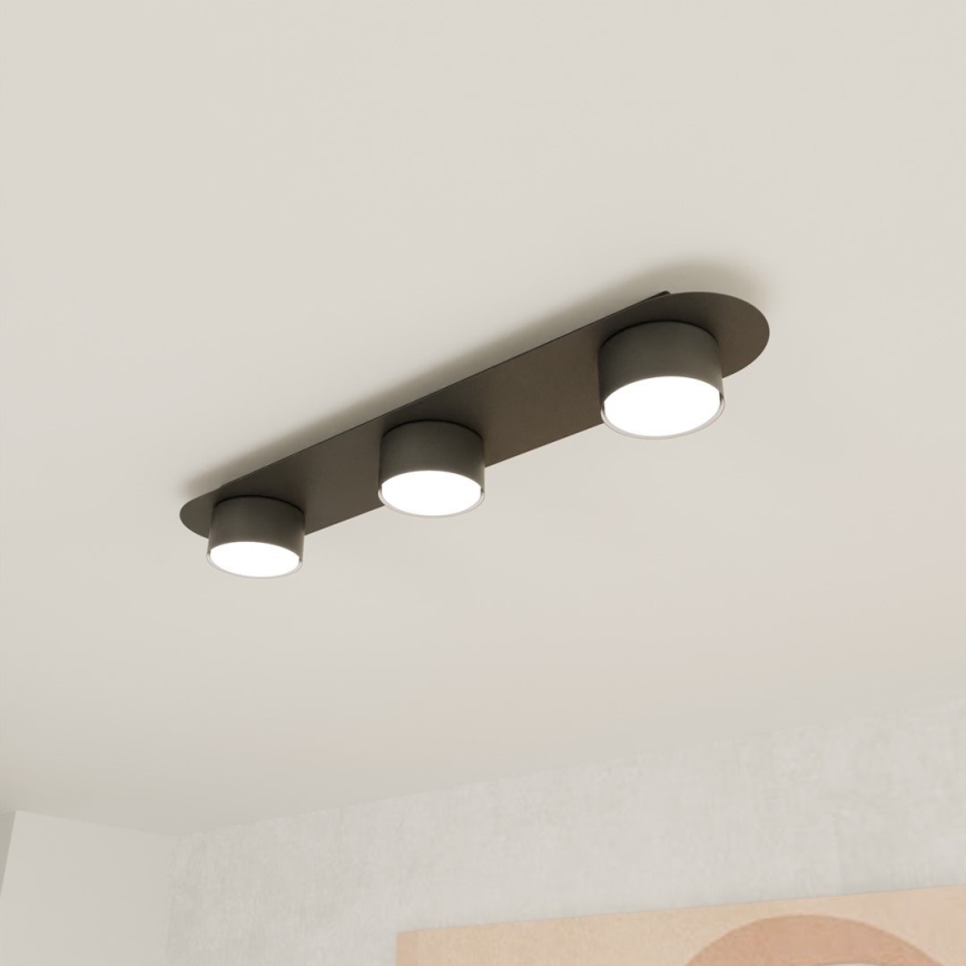 Stropní svítidlo DIAZ 3xGX53/12W/230V černá