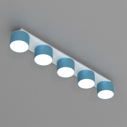 Stropní svítidlo DIXIE 5xGX53/11W/230V modrá