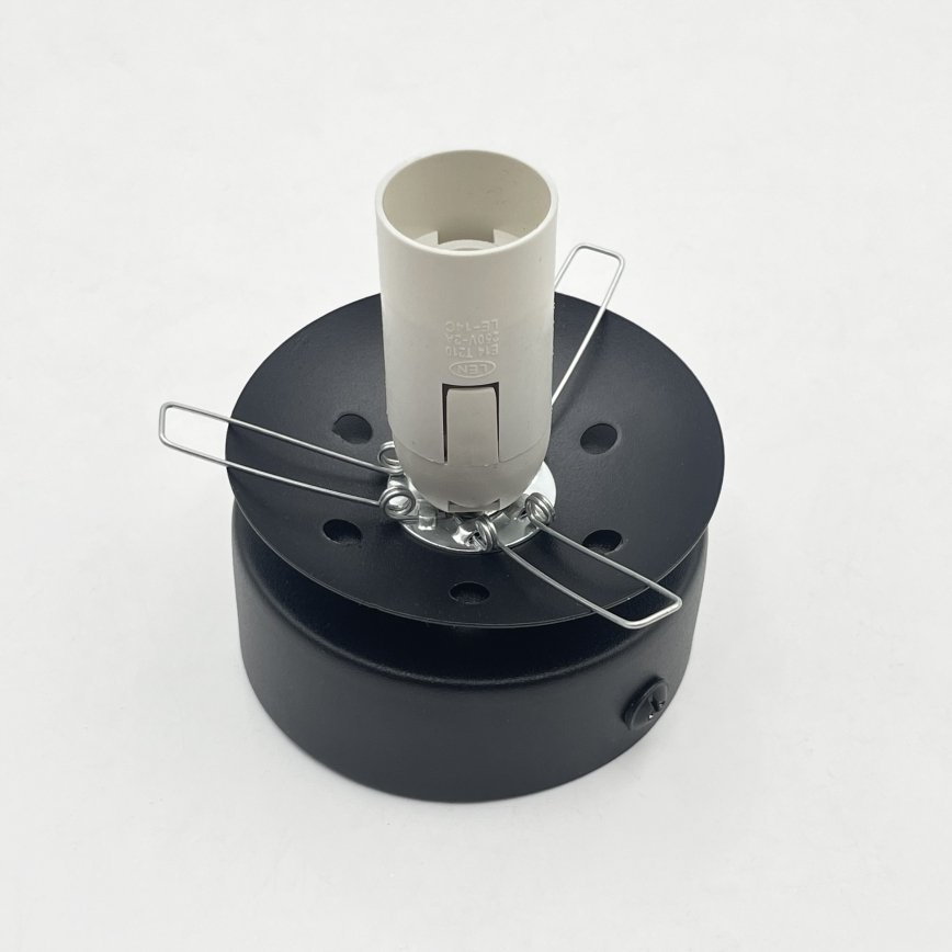Stropní svítidlo ELIAS 1xE14/5W/230V pr. 13 cm černá/čirá