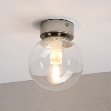 Stropní svítidlo ELIAS 1xE14/5W/230V pr. 13 cm matný chrom/čirá