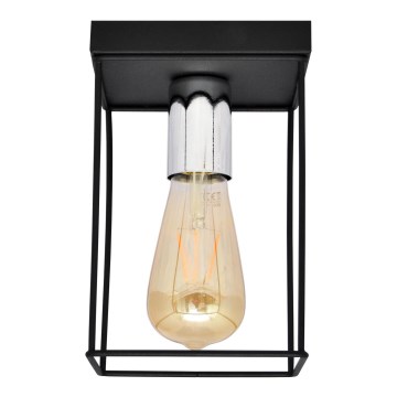 Stropní svítidlo FINN 1xE27/15W/230V černá/lesklý chrom