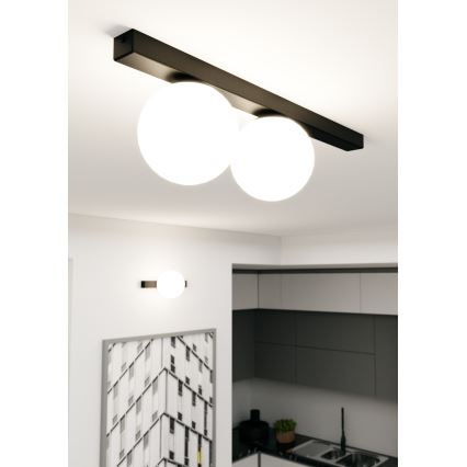 Stropní svítidlo FIT 2xE14/10W/230V černá/bílá