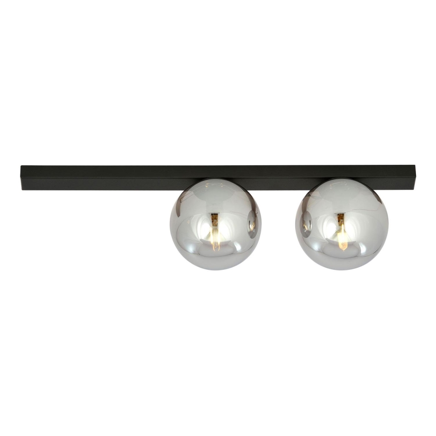 Stropní svítidlo FIT 2xE14/10W/230V černá/šedá