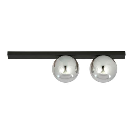 Stropní svítidlo FIT 2xE14/10W/230V černá/šedá