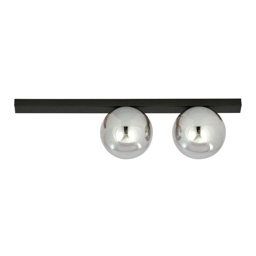 Stropní svítidlo FIT 2xE14/10W/230V černá/šedá