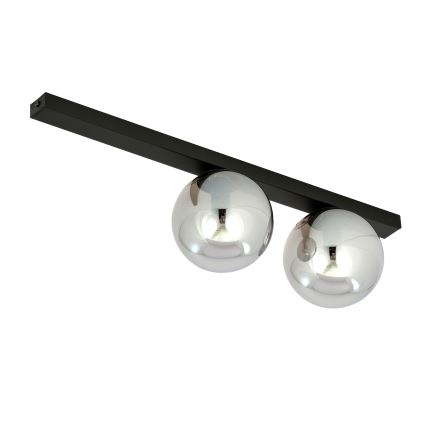 Stropní svítidlo FIT 2xE14/10W/230V černá/šedá