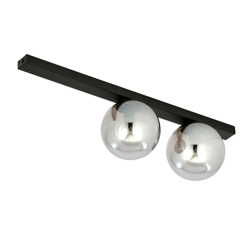 Stropní svítidlo FIT 2xE14/10W/230V černá/šedá