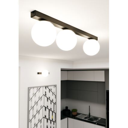 Stropní svítidlo FIT 3xE14/10W/230V černá/bílá