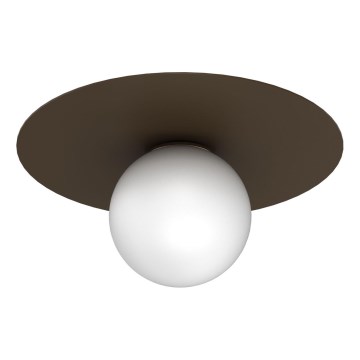 Stropní svítidlo FLAT 1xE27/15W/230V 55x60 cm hnědá