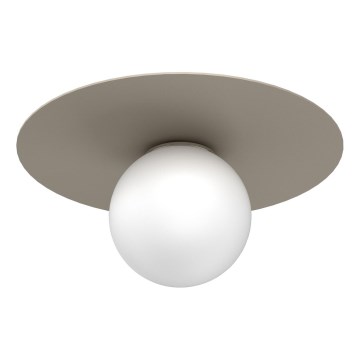 Stropní svítidlo FLAT 1xE27/15W/230V pr. 35 cm béžová