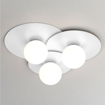 Stropní svítidlo FLAT 3xE27/15W/230V 55x60 cm bílá