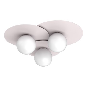 Stropní svítidlo FLAT 3xE27/15W/230V 55x60 cm krémová