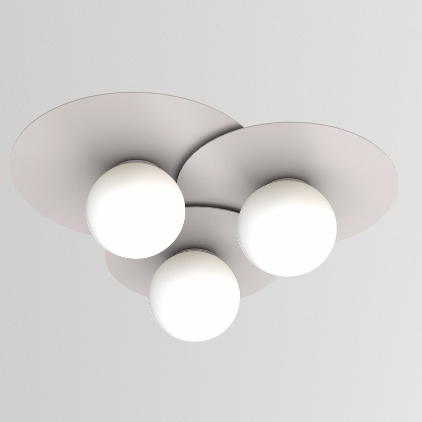 Stropní svítidlo FLAT 3xE27/15W/230V 55x60 cm krémová