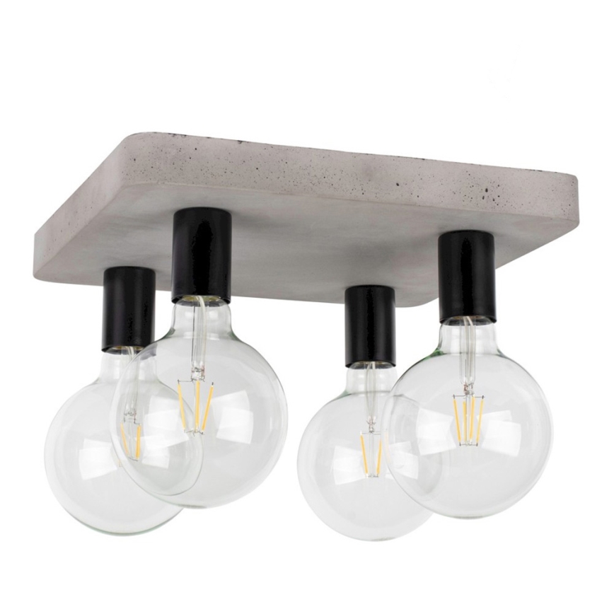 Stropní svítidlo FORTAN 4xE27/60W/230V beton