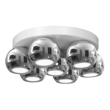 Stropní svítidlo GALAXY 7xGU10/8W/230V bílá/lesklý chrom