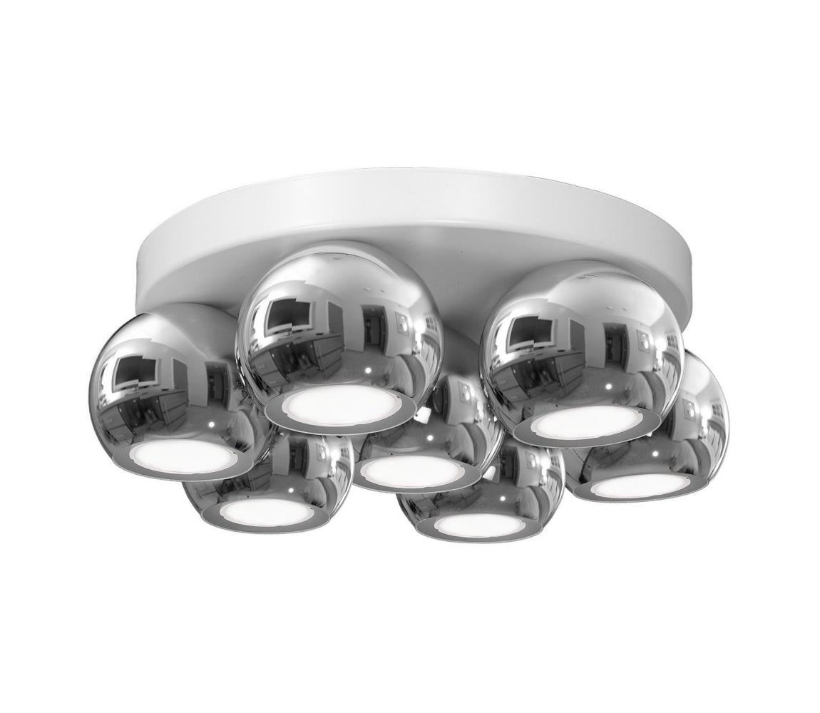 Luminex Stropní svítidlo GALAXY 7xGU10/8W/230V bílá/lesklý chrom LU3244