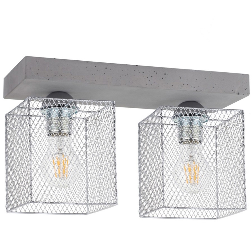 Stropní svítidlo GITTAN 2xE27/25W/230V beton