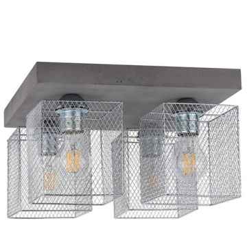 Stropní svítidlo GITTAN 4xE27/25W/230V beton