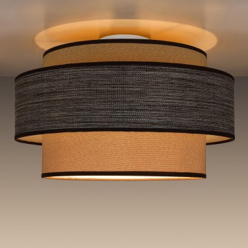 Stropní svítidlo GRACE 1xE27/60W/230V béžová/hnědá