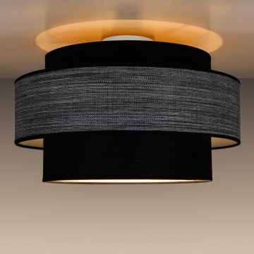 Stropní svítidlo GRACE 1xE27/60W/230V černá/šedá
