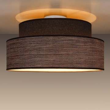 Stropní svítidlo GRACE 1xE27/60W/230V hnědá/béžová