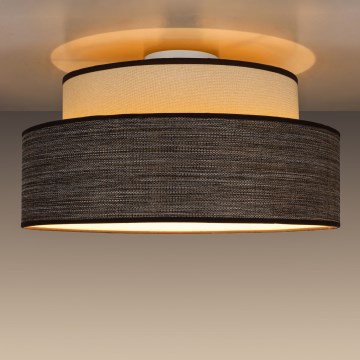 Stropní svítidlo GRACE 1xE27/60W/230V krémová/hnědá