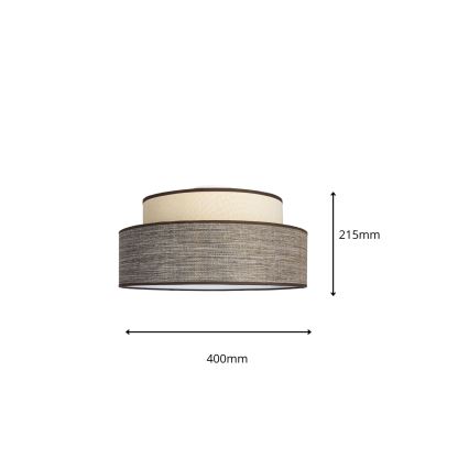 Stropní svítidlo GRACE 1xE27/60W/230V krémová/hnědá