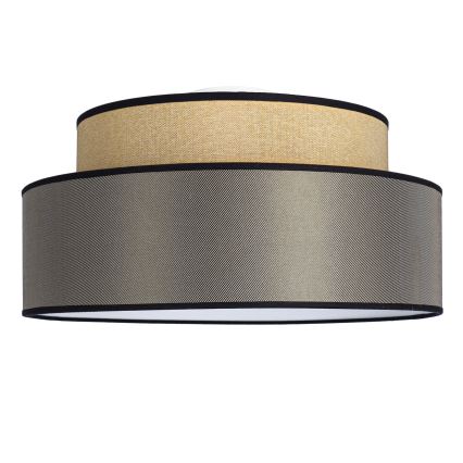 Stropní svítidlo GRACE 1xE27/60W/230V pr. 40 cm béžová/hnědá