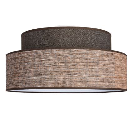 Stropní svítidlo GRACE 1xE27/60W/230V pr. 40 cm hnědá/béžová
