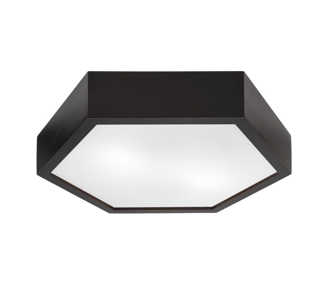 Lamkur Stropní svítidlo HEX 2xE27/60W/230V pr. 43 cm borovice černá LA42749