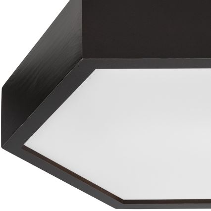 Stropní svítidlo HEX 2xE27/60W/230V pr. 43 cm borovice wenge