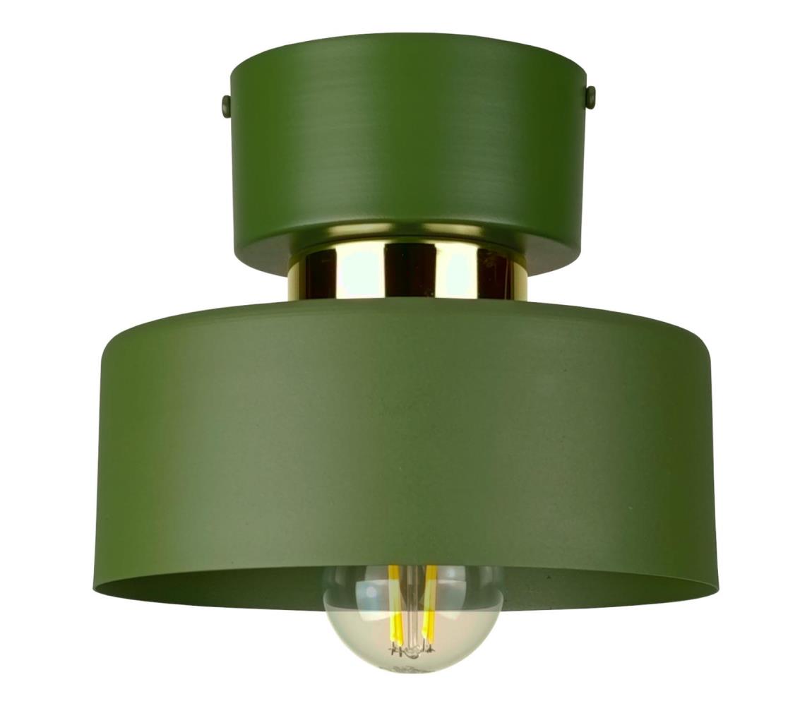 Keter Lighting Stropní svítidlo IGNIA 1xE27/60W/230V zelená/zlatá 3384
