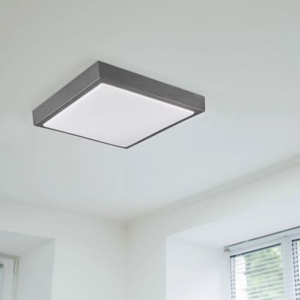 Stropní svítidlo KAZIMIERZ 2xE27/20W/230V 29,5x29,5 cm černá