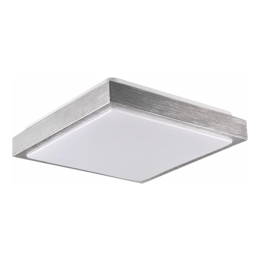Stropní svítidlo KAZIMIERZ 2xE27/20W/230V 29,5x29,5 cm stříbrná