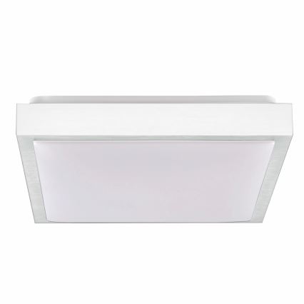 Stropní svítidlo KAZIMIERZ 2xE27/20W/230V 29,5x29,5 cm stříbrná