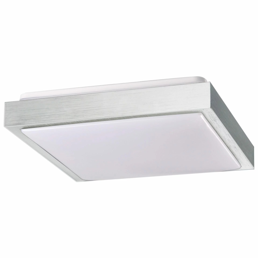 Stropní svítidlo KAZIMIERZ 2xE27/20W/230V 29,5x29,5 cm stříbrná